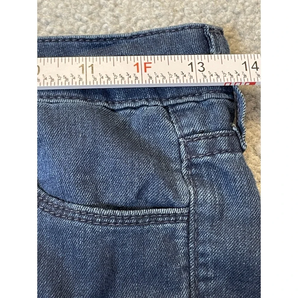 Vince USA Low Rise Skinny Jeans Women's Sz 24 Blue Chambray Slim Fit Rock Grunge